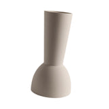 Maxbell Ceramic Flower Vase Frosted Porcelain Vase for Entryway Bookshelf Decoration White