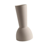 Maxbell Ceramic Flower Vase Frosted Porcelain Vase for Entryway Bookshelf Decoration White
