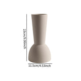 Maxbell Ceramic Flower Vase Frosted Porcelain Vase for Entryway Bookshelf Decoration White