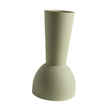 Maxbell Ceramic Flower Vase Frosted Porcelain Vase for Entryway Bookshelf Decoration Green