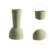 Maxbell Ceramic Flower Vase Frosted Porcelain Vase for Entryway Bookshelf Decoration Green