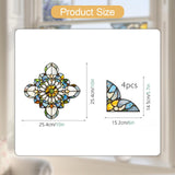 Maxbell Baroque Style Window Stickers Art Supplies Decor for Bathroom Kitchen Office