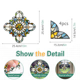 Maxbell Baroque Style Window Stickers Art Supplies Decor for Bathroom Kitchen Office