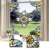 Maxbell Baroque Style Window Stickers Art Supplies Decor for Bathroom Kitchen Office