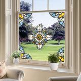 Maxbell Baroque Style Window Stickers Art Supplies Decor for Bathroom Kitchen Office