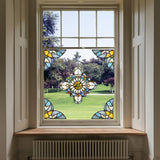Maxbell Baroque Style Window Stickers Art Supplies Decor for Bathroom Kitchen Office