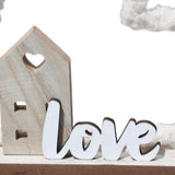 Maxbell Love Heart House Decoration Desktop Ornament for Holiday Cabinet Living Room