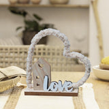 Maxbell Love Heart House Decoration Desktop Ornament for Holiday Cabinet Living Room