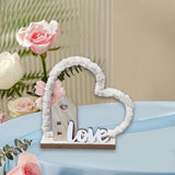 Maxbell Love Heart House Decoration Desktop Ornament for Holiday Cabinet Living Room
