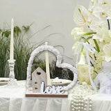 Maxbell Love Heart House Decoration Desktop Ornament for Holiday Cabinet Living Room