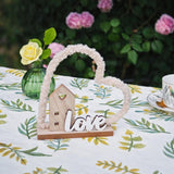 Maxbell Love Heart House Decoration Desktop Ornament for Holiday Cabinet Living Room
