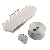 Maxbell Indicating Utility Bathroom Door Lock Bolts for Restaurants Silvery