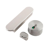 Maxbell Indicating Utility Bathroom Door Lock Bolts for Restaurants Silvery