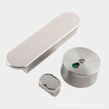 Maxbell Indicating Utility Bathroom Door Lock Bolts for Restaurants Silvery