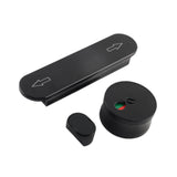 Maxbell Indicating Utility Bathroom Door Lock Bolts for Restaurants Black
