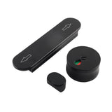 Maxbell Indicating Utility Bathroom Door Lock Bolts for Restaurants Black