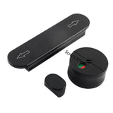 Maxbell Indicating Utility Bathroom Door Lock Bolts for Restaurants Black