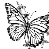 Maxbell Butterfly Floral Wall Decor Boho Hanging Appearance for Garden Bathroom Yard