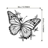 Maxbell Butterfly Floral Wall Decor Boho Hanging Appearance for Garden Bathroom Yard