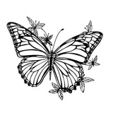 Maxbell Butterfly Floral Wall Decor Boho Hanging Appearance for Garden Bathroom Yard