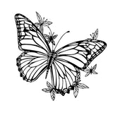 Maxbell Butterfly Floral Wall Decor Boho Hanging Appearance for Garden Bathroom Yard