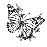 Maxbell Butterfly Floral Wall Decor Boho Hanging Appearance for Garden Bathroom Yard