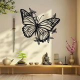 Maxbell Butterfly Floral Wall Decor Boho Hanging Appearance for Garden Bathroom Yard