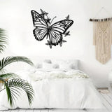 Maxbell Butterfly Floral Wall Decor Boho Hanging Appearance for Garden Bathroom Yard