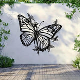 Maxbell Butterfly Floral Wall Decor Boho Hanging Appearance for Garden Bathroom Yard