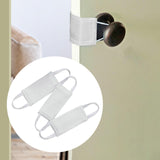 Maxbell 3 Pieces Door Closer Cushion Accessories Versatile for Dormitory with Straps White