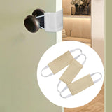 Maxbell 3 Pieces Door Closer Cushion Accessories Versatile for Dormitory with Straps Beige