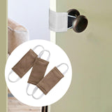 Maxbell 3 Pieces Door Closer Cushion Accessories Versatile for Dormitory with Straps Brown