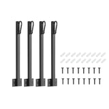 Maxbell 4 Pieces String Light Poles Sturdy Outdoor Lighting Stand for Pub Patio Wall