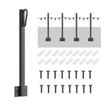 Maxbell 4 Pieces String Light Poles Sturdy Outdoor Lighting Stand for Pub Patio Wall