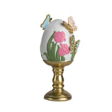 Maxbell Easter Egg Ornament Cute Resin Crafts for Indoor Outdoor Fireplace Farmhouse