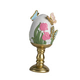 Maxbell Easter Egg Ornament Cute Resin Crafts for Indoor Outdoor Fireplace Farmhouse