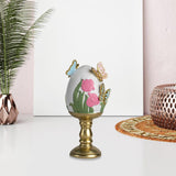 Maxbell Easter Egg Ornament Cute Resin Crafts for Indoor Outdoor Fireplace Farmhouse