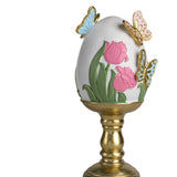 Maxbell Easter Egg Ornament Cute Resin Crafts for Indoor Outdoor Fireplace Farmhouse