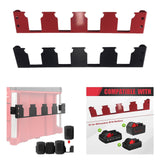 Maxbell Battery Mounts Dock Holder Compact Wall Mount Organizer for Workshops Garage Black