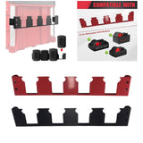 Maxbell Battery Mounts Dock Holder Compact Wall Mount Organizer for Workshops Garage Black
