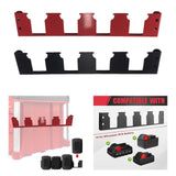 Maxbell Battery Mounts Dock Holder Compact Wall Mount Organizer for Workshops Garage Black
