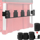 Maxbell Battery Mounts Dock Holder Compact Wall Mount Organizer for Workshops Garage Black