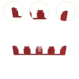 Maxbell Battery Mounts Dock Holder Compact Wall Mount Organizer for Workshops Garage Red
