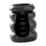 Maxbell Ceramic Essential Oil Burner Home Decor Aroma Burner for Bedroom Yoga Office Black