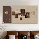 Maxbell Cork Bulletin Board Tack Board Cork Board for Message Photo Office Home 60x120 Coffee