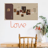 Maxbell Cork Bulletin Board Tack Board Cork Board for Message Photo Office Home 60x120 Coffee