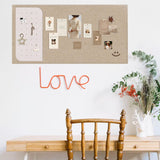 Maxbell Cork Bulletin Board Tack Board Cork Board for Message Photo Office Home 60x120 Camel