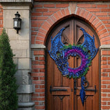 Maxbell Halloween Wreath Artificial Wreath Hanging Ornament for Garden Festival Yard