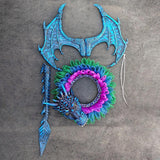 Maxbell Halloween Wreath Artificial Wreath Hanging Ornament for Garden Festival Yard
