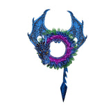 Maxbell Halloween Wreath Artificial Wreath Hanging Ornament for Garden Festival Yard